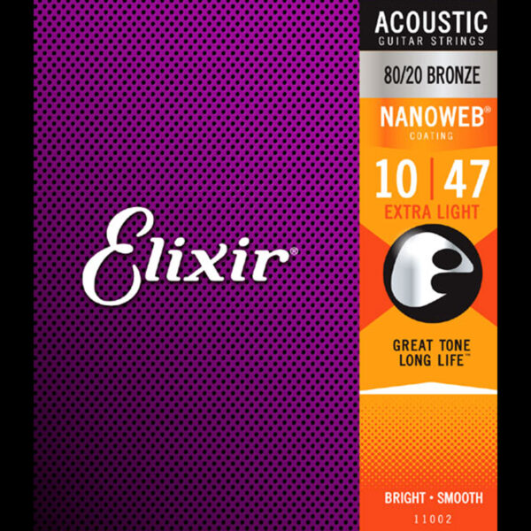 Elixir 11002 Nanoweb 010-047 Žice za akustičnu gitaru